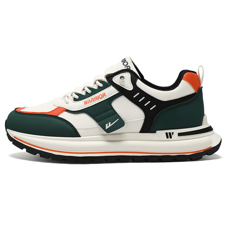 Warrior Fashion Color Block Versatile Forrest Gump Shoes Slip-On Lazy Shoes Easy Wear No Laces Wear-Resistant Breathable Lightweight Height-Increasing Low-Top Casual Shoes Men's