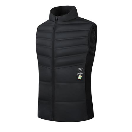 361° x Xiao Liu Duck Collaboration Stand Collar Slim Fit Warm Padded Vest Men's