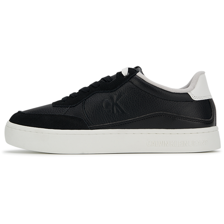 CKJ CALVIN KLEIN JEANS Low-Top Skateboard Shoes Men's Black White