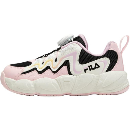 FILA KIDS Heritage-FHT CROISSANT 2 Classic Culture Croissant 2 Soft Comfortable Sport Casual Lightweight Cushioned Low-Top Kids Basketball Shoes Legend Blue/Chalk Pink Toddler/Little Kid