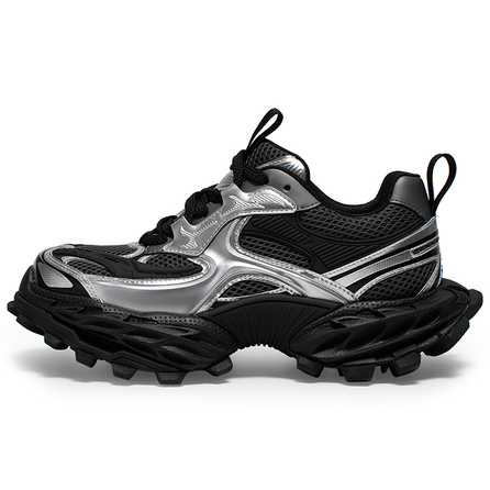 MIO Mecha Shoes Retro Thick Sole Gear Design Lightweight Breathable Unisex Dad Shoes