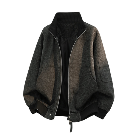 Jeep American Vintage Solid Color Minimalist Elegant Stand Collar High Quality Design Sense Casual Comfortable Soft High Street Couple Outdoor Sports Jacket Unisex