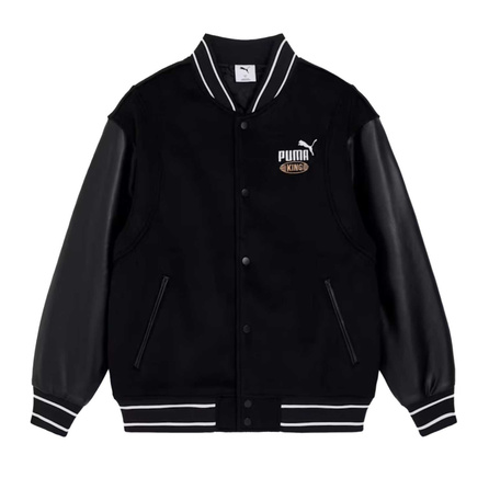 PUMA KING Baseball Collar Long-Sleeve Cotton Jacket Unisex