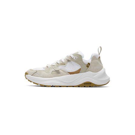 le coq sportif LCS R990 SU Lightweight Breathable Low-Top Dad Shoes Unisex Khaki White
