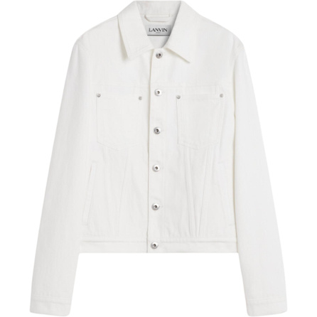 Lanvin Classic Jacket Notch Lapel Single-Breasted Long Sleeve Jacket Men's Optical White