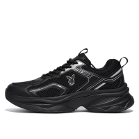 Playboy Trendy Versatile Breathable Thick Sole Sports Casual Young Campus Style Dad Shoes Men's Все черное