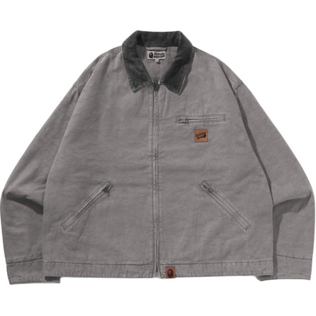 A BATHING APE FW25 Linear Camouflage Jacquard Cargo Jacket Men's