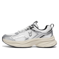 Playboy Trendy Versatile Breathable Thick Sole Sports Casual Young Campus Style Dad Shoes Men's серебро