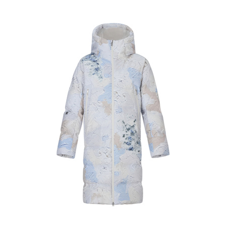 DESCENTE x Daniel Arsham Collaboration Artist Collaboration Series Comfortable Hooded Long Sleeve Commuter Long Down Jacket Unisex