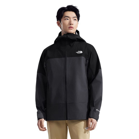 THE NORTH FACE Jazz GORETEXi Fashion Simple Loose Hard Shell SS25 Mountain Multi-Use Hiking Skiing Gliding Waterproof Windproof Breathable Rain Jacket Men's Dark Grey/Cosmic Black