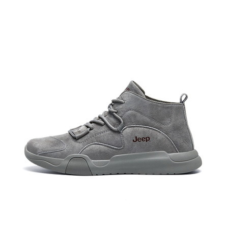 Jeep Classic Retro Mountain Workwear Style Fashion Minimalist Chunky Sole Trendy Versatile Comfort Casual Cushioned Wear-Resistant Height-Increasing Sneakers Men's