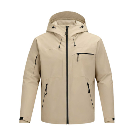 Skechers Solid Color Long Sleeve 3-in-1 Waterproof Breathable Warm Jacket Men's