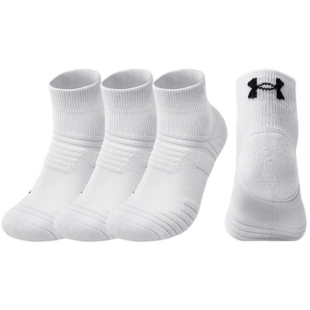 Under Armour Socks Warmth Sport Mid-Calf Socks Anti-Bacterial Anti-Odor Sweat-Wicking Anti-Pilling Terry Sole Fitness Running Training Anti-Slip Mid-Short Cotton Socks Unisex 3-Pack