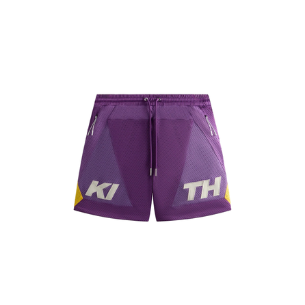 KITH Monday Program Collection SS25 Mesh Turbo Simple Drawstring Versatile Comfort Casual Shorts Men's Purple