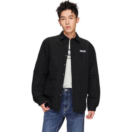 Lee FW24 Quilted Duck Down Puffer Jacket Men's Black