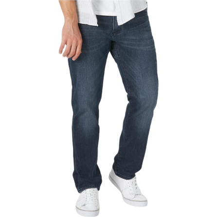 Lee Simple Comfortable Versatile Tapered Zip Jeans Men's Ink
