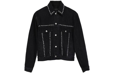 WE11DONE Denim Jackets Unisex Black
