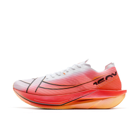 Xtep 160X 6.0 Comfortable Versatile Fabric Cushioned Slip-Resistant Wear-Resistant Low-Top Training Sprint Running Shoes Men's Red White