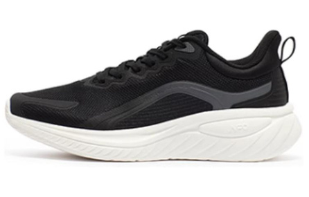 361° Softwalk 3.0 Cushioned Wear-Resistant Breathable Low-Top Running Shoes Men's Black White