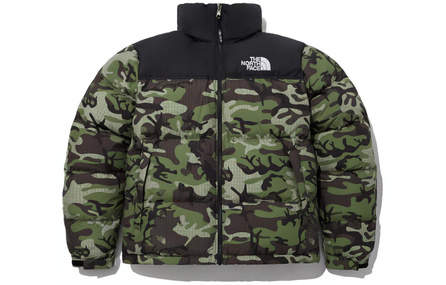 THE NORTH FACE Casual Warm Camo Down Jacket Men's Green