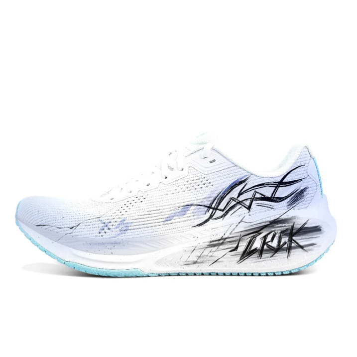 CustomLiNing Wuyue 2.0 Hand-Painted Gradient Campus Couple Lightweight High Rebound Fabric Breathable Low-Top Training Running Shoes Unisex Bright Steel