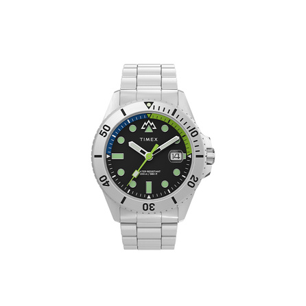 TIMEX Unisex Quartz Watch Black Dial Luminous
