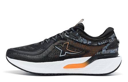 China Post x XTEP Cushioning Slip Resistant And Abrasion Resistant Low Top Training Running Shoes Men's Black/Mist Blue