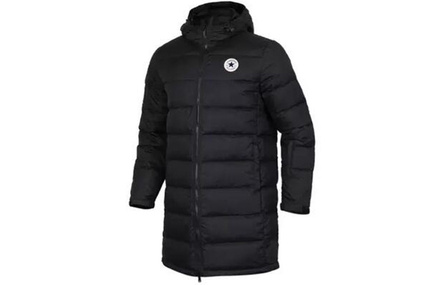 Converse Classic Mid-Length Hooded Down Jacket Winter Men's Black