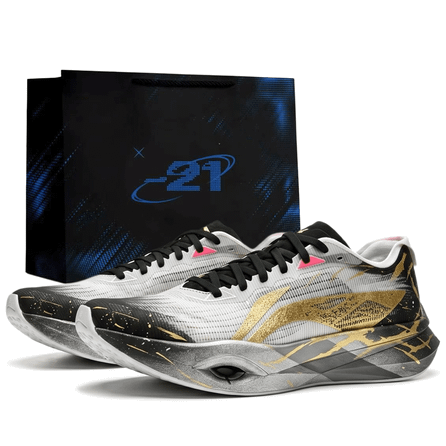 [Custom Sneakers] LiNing Chase Pro Gold Gift Bag Summer Functional Outdoor Distressed Cushioning Breathable Anti-Slip Low-Top Training Running Shoes Men's