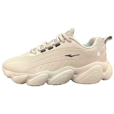 ERKE Comfortable Anti-Slip Wear-Resistant Low-Top Dad Shoes Men's Misty Gray Brown/True Black