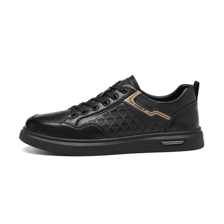 Red Dragonfly Casual Shoes Split Leather Lightweight Wear-Resistant Low-Top Skate Shoes Men's