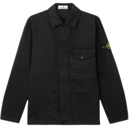STONE ISLAND SS26 Long-Sleeve Solid Color Lapel Jacket Coat Men's
