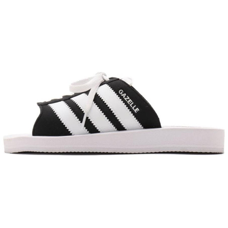 Gazelle Beach Slides Women's Adidas Originals 'Black White'