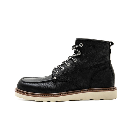 CAT Split Cowhide Leather FW26 Urban Functional Fashion Trendy Lace-Up High-Top Wear-Resistant Anti-Slip Genuine Leather Comfortable Commute Work Fashion Boots Men's