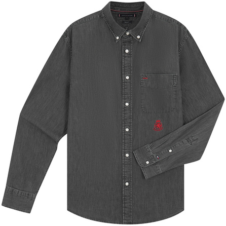 Tommy Hilfiger Men's Denim Jacket with Embroidered Badge