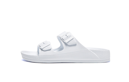HOBIBEAR Fashion Trendy Comfortable Versatile Anti-Slip Anti-Odor Anti-Wear Flip Flops Men's White