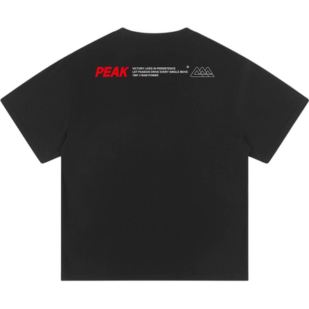 Peak Cotton Logo Crewneck Short Sleeve T-Shirt Unisex