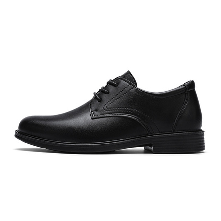 Warrior Classic British Style Casual Daily Business Commute Versatile Universal Comfort Lightweight Inner Heightening Wear-Resistant Thick Sole Formal Leather Shoes Men's