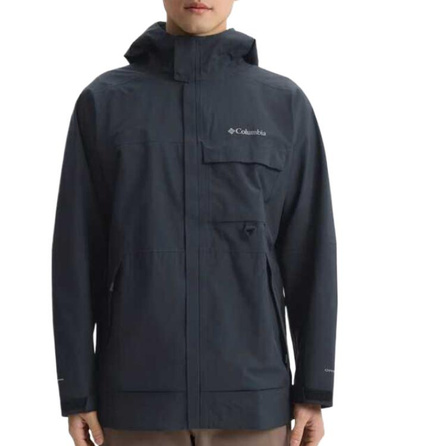 Columbia Transit Series Comfortable Simple Versatile Solid Color Waterproof Windproof Hiking Jacket Men's Blue