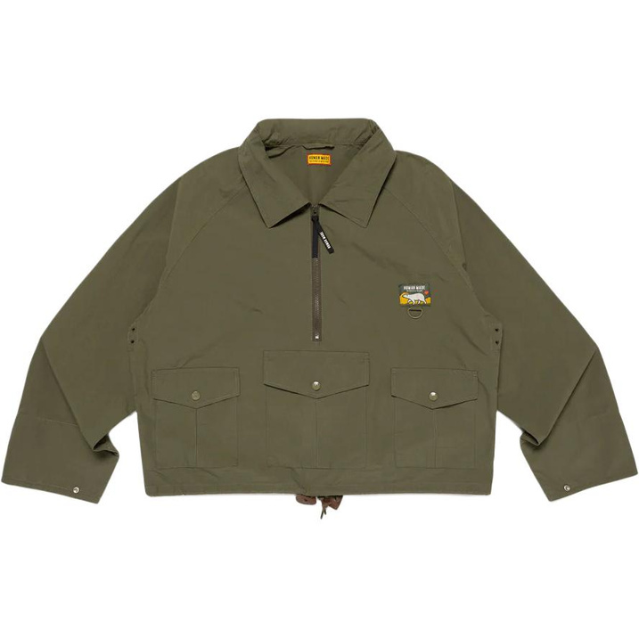 HUMAN MADE SS25 Multi-Pocket Polar Bear Label Half-Zip Jacket Coat Unisex