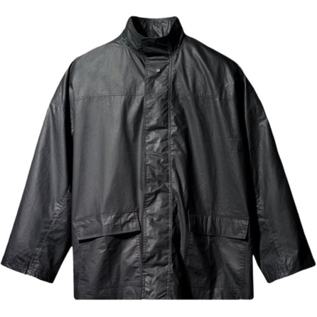 Balenciaga × YEEZY x GAP Solid Color Stand Collar Double Pocket Jacket Coat Loose Fit Men's