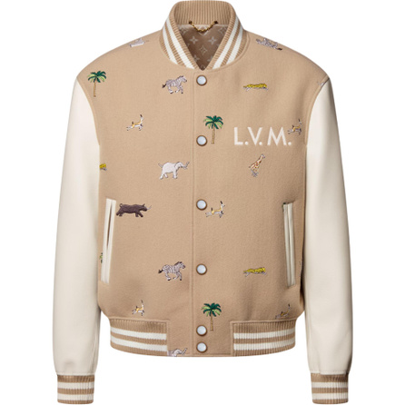 LOUIS VUITTON × THE DARJEELING LIMITED SS26 Spring Summer Series Baseball Collar Color-Block Long Sleeve Jacket Coat Men's