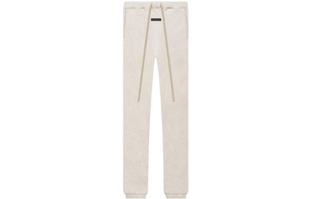 Fear of God FW22 Fleece Classic Sweatpant Warm Heather Oatmeal FW22 Solid Drawstring Elastic Cuff Casual Pants Men's Oatmeal
