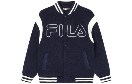 FILA Baseball Jacket Outer Men's Deep Silent Blue