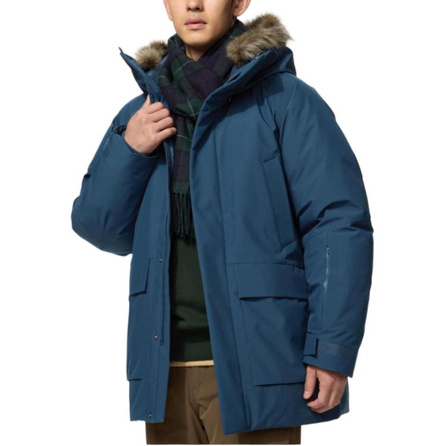 UNIQLO FW26 Trendy Fashion Multi-Pocket Premium Warm Drawstring Hooded Coat Down Jacket Men's