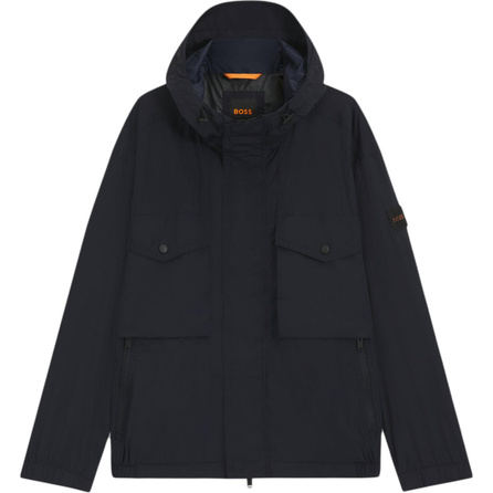HUGO BOSS Hooded Waterproof Loose-Fit Long Sleeve Jacket Coat Men's