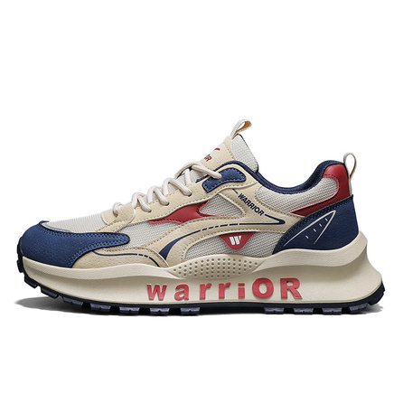 Warrior Comfort Fashion Trendy Versatile Lightweight Wear-Resistant Breathable Low-Top Casual Running Shoes Men's