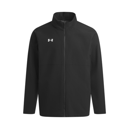 Under Armour Rival American Retro Outdoor Sport Casual Brand Logo Woven Stand Collar Jacket Men's Black