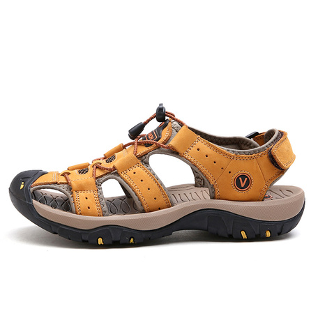Play Cobbler Genuine Leather Outdoor Trendy Beach Sandals Men's
