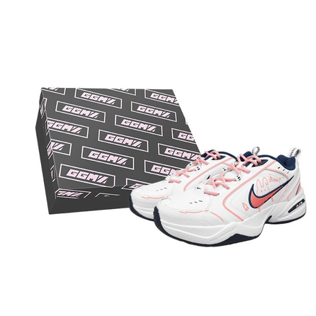 Custom Sneakers Nike Air Monarch 4 ZR 'Zhi Ran' Orange Bunny Hand-Painted Graffiti Cute Minimalist Versatile Adorable Trendy Gift Box BOX Low-Top Dad Shoes Unisex